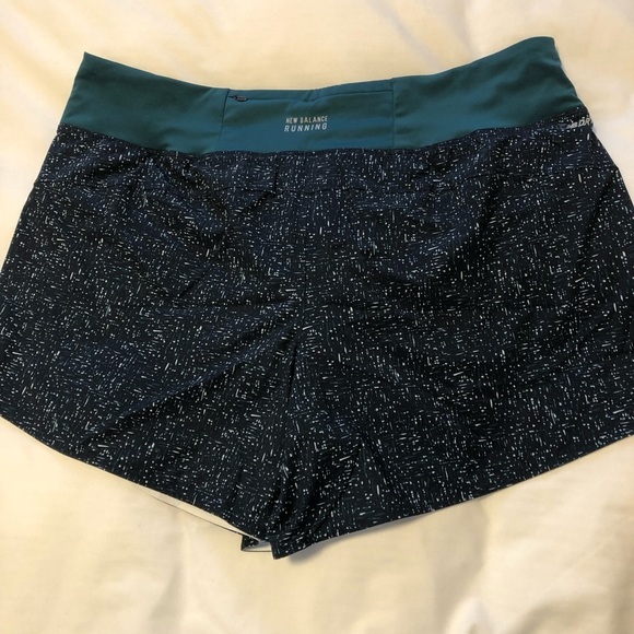 New Balance 2X 5” Active Dry Green Printed Running Short - Picture 5 of 9